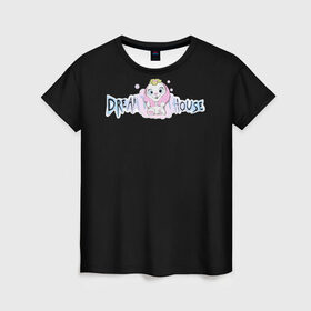 Женская футболка 3D с принтом Диана Астер DREAMTEAM HOUSE в Санкт-Петербурге, 100% полиэфир ( синтетическое хлопкоподобное полотно) | прямой крой, круглый вырез горловины, длина до линии бедер | dreamteam | dreamteamhouse | tiktok | wildjam | диана астер | дримтим