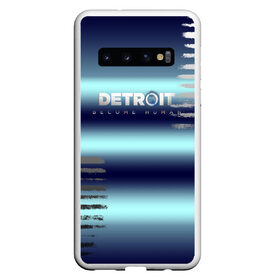 Чехол для Samsung Galaxy S10 с принтом DETROIT BECOME HUMAN в Санкт-Петербурге, Силикон | Область печати: задняя сторона чехла, без боковых панелей | Тематика изображения на принте: android | connor | detroit become human | game | rk 800 | urban | будущее | город | детроит | игры | мир | роботы | технологии