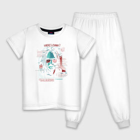 Детская пижама хлопок с принтом Cyberpunk 2077 в Санкт-Петербурге, 100% хлопок |  брюки и футболка прямого кроя, без карманов, на брюках мягкая резинка на поясе и по низу штанин
 | Тематика изображения на принте: 2077 | action | cyberpunk | cyberpunk 2077 | rpg | samurai | игра | киану ривз | киберпанк | найт сити | рпг | самурай