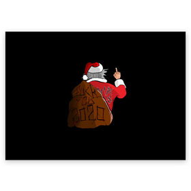 Поздравительная открытка с принтом Santa claus в Санкт-Петербурге, 100% бумага | плотность бумаги 280 г/м2, матовая, на обратной стороне линовка и место для марки
 | 2020 | 2021 | claus | happy new year | new ear | santa | santa claus | snow | winter | year | год | новый | новый год