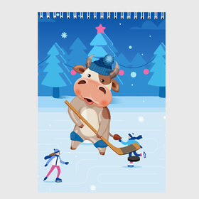 Скетчбук с принтом Бык играет в хоккей в Санкт-Петербурге, 100% бумага
 | 48 листов, плотность листов — 100 г/м2, плотность картонной обложки — 250 г/м2. Листы скреплены сверху удобной пружинной спиралью | 2021 | 7 января | bull | newyear | santa | бык | быки | бычок | год быка | дед мороз | корова | новогодние каникулы | новогодние праздники | новый 2021 | новый год | новый год 2021 | рождество | сани | санта | санта клаус