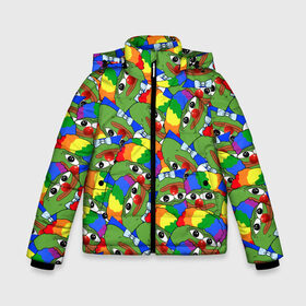 Зимняя куртка для мальчиков 3D с принтом ПЕПЕ КЛОУН в Санкт-Петербурге, ткань верха — 100% полиэстер; подклад — 100% полиэстер, утеплитель — 100% полиэстер | длина ниже бедра, удлиненная спинка, воротник стойка и отстегивающийся капюшон. Есть боковые карманы с листочкой на кнопках, утяжки по низу изделия и внутренний карман на молнии. 

Предусмотрены светоотражающий принт на спинке, радужный светоотражающий элемент на пуллере молнии и на резинке для утяжки | Тематика изображения на принте: doomer | meme | pepe. | zoomer | а.у.ф. | ауф | бумер | все на бунд | думер | зумер | мемы | пепе | цитаты волка | ъуъ