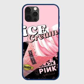 Чехол для iPhone 12 Pro с принтом BLACKPINK ICE CREAM в Санкт-Петербурге, силикон | область печати: задняя сторона чехла, без боковых панелей | black pink | blackpink | ice cream | k pop | блэкпинк | дженни | джису | к поп | лиса | розэ