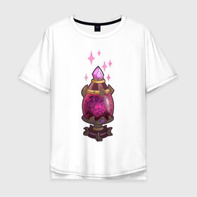 Мужская футболка хлопок Oversize с принтом TRDGARPG, Worthy Heart hunter, концепт арт, грааль, сердце, сосуд в Санкт-Петербурге, 100% хлопок | свободный крой, круглый ворот, “спинка” длиннее передней части | 