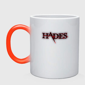 Кружка хамелеон с принтом Hades Logo (Z) в Санкт-Петербурге, керамика | меняет цвет при нагревании, емкость 330 мл | Тематика изображения на принте: 