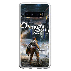Чехол для Samsung Galaxy S10 с принтом DEMONS SOULS в Санкт-Петербурге, Силикон | Область печати: задняя сторона чехла, без боковых панелей | daemon souls | demon s souls | demon souls | game | rpg | to souls | демон соулс | игра souls | рпг.