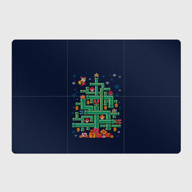 Магнитный плакат 3Х2 с принтом NEW YEAR MARIO в Санкт-Петербурге, Полимерный материал с магнитным слоем | 6 деталей размером 9*9 см | 2021 | christmas | game | mario | new year | presents | winter | денди | елка | игры | марио | новый год | подарки | рождество | свитер