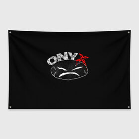 Флаг-баннер с принтом Onyx в Санкт-Петербурге, 100% полиэстер | размер 67 х 109 см, плотность ткани — 95 г/м2; по краям флага есть четыре люверса для крепления | fredro starr | onyx | rap | sonny seeza | sticky fingaz | оникс | рэп