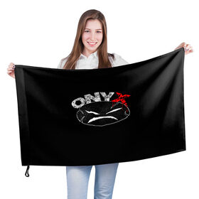 Флаг 3D с принтом Onyx в Санкт-Петербурге, 100% полиэстер | плотность ткани — 95 г/м2, размер — 67 х 109 см. Принт наносится с одной стороны | fredro starr | onyx | rap | sonny seeza | sticky fingaz | оникс | рэп