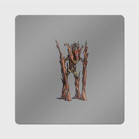 Магнит виниловый Квадрат с принтом Магическое дерево в Санкт-Петербурге, полимерный материал с магнитным слоем | размер 9*9 см, закругленные углы | Тематика изображения на принте: branch | magic | monster | tree | великан | ветки | дерево | кора | стоит