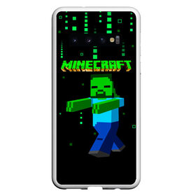 Чехол для Samsung Galaxy S10 с принтом Minecraft в Санкт-Петербурге, Силикон | Область печати: задняя сторона чехла, без боковых панелей | Тематика изображения на принте: minecraft | алекс | белый | блоки | ведьма | взрывчатка | визера | волк | гаст | добывать | дракон | зеленый куб | зомби | игра | крафт | крипер | кубики | лошадка | майн | майнкрафт | манкрафт | овечка | оцелот