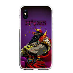 Чехол для iPhone XS Max матовый с принтом Hades в Санкт-Петербурге, Силикон | Область печати: задняя сторона чехла, без боковых панелей | Тематика изображения на принте: game | games | hades | аид | арт | загрей | хадес | хадэс