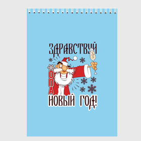 Скетчбук с принтом Новый Год в Санкт-Петербурге, 100% бумага
 | 48 листов, плотность листов — 100 г/м2, плотность картонной обложки — 250 г/м2. Листы скреплены сверху удобной пружинной спиралью | christmas | merry christmas | дед мороз | ёлка | зима | мороз | новый год | подарок | праздник | рождество | с новым годом | санта клаус | снегурочка | снежинки