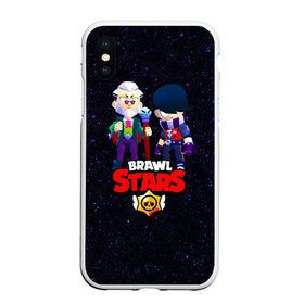 Чехол для iPhone XS Max матовый с принтом Brawl Stars в Санкт-Петербурге, Силикон | Область печати: задняя сторона чехла, без боковых панелей | 2021 | byron | crow | edgar | байрон | бравл | бравл стар | бравл старс | ворон | из игры бравл старс | колетт | леон | новогодний бравл старс | новогодняя | новые герои бравл старс | эдгар | эдгард