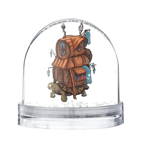 Снежный шар с принтом Лавка в Санкт-Петербурге, Пластик | Изображение внутри шара печатается на глянцевой фотобумаге с двух сторон | magic | potion | shop | turtle | дом | зелье | лавка | магия | черепаха