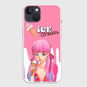 Чехол для iPhone 13 с принтом BLACKPINK Ice Cream в Санкт-Петербурге,  |  | blackpink | blink | bts | exo | icecream | jennie | jisoo | korea | kpop | lisa | love | rose | блекпинк | девушки | корея | кпоп | музыка