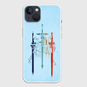 Чехол для iPhone 13 с принтом Sword Art Online в Санкт-Петербурге,  |  | alice | alicization | asuna | kirito | sao | sword art online | underworld | алиса | алисизация | асуна | кирито | мастера меча онлайн | чёрный мечник | юджио