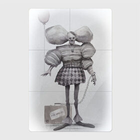 Магнитный плакат 2Х3 с принтом Sad Clown в Санкт-Петербурге, Полимерный материал с магнитным слоем | 6 деталей размером 9*9 см | Тематика изображения на принте: клоун | цепь | цирк | шарик