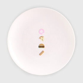 Тарелка 3D с принтом Fast Food в Санкт-Петербурге, фарфор | диаметр - 210 мм
диаметр для нанесения принта - 120 мм | doodle | бургер | вкусно | донат | еда | мило | нямка | пицца | сосиска | фастфуд | хотдог