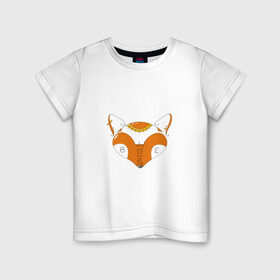 Детская футболка хлопок с принтом Be Unique в Санкт-Петербурге, 100% хлопок | круглый вырез горловины, полуприлегающий силуэт, длина до линии бедер | lettering | корона | леттеринг | лис | лиса | лисица | молодость | пирсинг