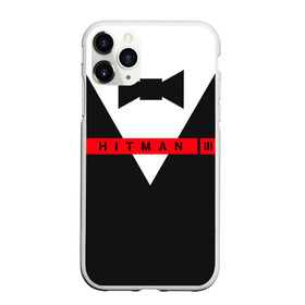 Чехол для iPhone 11 Pro Max матовый с принтом Hitman III в Санкт-Петербурге, Силикон |  | Тематика изображения на принте: hitman | hitman 3 | hitman iii | бабочка | костюм | красный | надпись | хитман | хитман 3