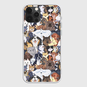 Чехол для iPhone 12 Pro Max с принтом Dogs в Санкт-Петербурге, Силикон |  | Тематика изображения на принте: cобака | доберман | животное | звери | кинолог | корги | милый | мордочка | овчарка | паттерн | пес | пудель | стикербомбинг | щенок | я люблю собак