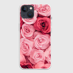 Чехол для iPhone 13 с принтом Розовые Розы в Санкт-Петербурге,  |  | pink | rose | день святого валентина | красивый | любовь | прекрасный | роза | цветок | цветы