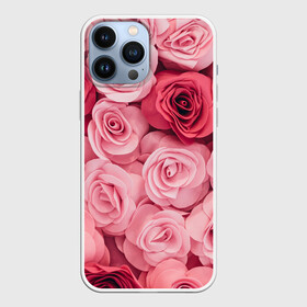 Чехол для iPhone 13 Pro Max с принтом Розовые Розы в Санкт-Петербурге,  |  | pink | rose | день святого валентина | красивый | любовь | прекрасный | роза | цветок | цветы