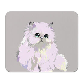 Коврик для мышки прямоугольный с принтом Пушистый милый кот с грустным взглядом в Санкт-Петербурге, натуральный каучук | размер 230 х 185 мм; запечатка лицевой стороны | Тематика изображения на принте: забавно | котята | няшно | цитата