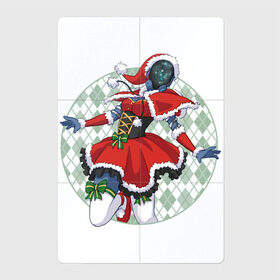 Магнитный плакат 2Х3 с принтом Новогодняя Мэг в Санкт-Петербурге, Полимерный материал с магнитным слоем | 6 деталей размером 9*9 см | warframe | арт | бант | бантик | банты | варфрейм | корсет | мег | мэг | новый год | рисунок | рождественский костюм | рождественское платье | рождество | чулки