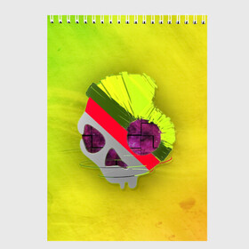 Скетчбук с принтом SKULL MINIMAL в Санкт-Петербурге, 100% бумага
 | 48 листов, плотность листов — 100 г/м2, плотность картонной обложки — 250 г/м2. Листы скреплены сверху удобной пружинной спиралью | 1scandy | abstract | art | dead | music | rock | scandy | skeleton | skull | skullcandy | skulls | style | абстракция | арт | градиент | кости | минимализм | музыка | пират | пираты | подарок | рок | скелет | скулл | стиль | текстура | техно | 