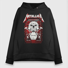 Женское худи Oversize хлопок с принтом Metallica art 01 в Санкт-Петербурге, френч-терри — 70% хлопок, 30% полиэстер. Мягкий теплый начес внутри —100% хлопок | боковые карманы, эластичные манжеты и нижняя кромка, капюшон на магнитной кнопке | and justice for all | metallica | metallica anger | metallica art | metallica st anger | metallica арт | metallica рисунок | metallica тур | st anger | металика | металика anger | металлика | металлика арт | металлика рисунок | рок