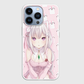 Чехол для iPhone 13 Pro с принтом Эмилия в Санкт-Петербурге,  |  | anime | emilia | re zero | re: zero kara hajimeru isekai seikatsu | re: жизнь с нуля в альтернативном мире | неко | ре зеро | эмилия