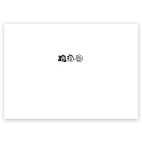 Поздравительная открытка с принтом DEMON SLAYER в Санкт-Петербурге, 100% бумага | плотность бумаги 280 г/м2, матовая, на обратной стороне линовка и место для марки
 | anime | blade demon | demon slayer | kamado | kimetsu | kimetsu no yaiba | nezuko | shinobu | slayer | tanjiro | zenitsu | аниме | демон | зенитцу | иноске хашибира | клинок рассекающий демонов | недзуко | незуко | танджиро | тандзиро