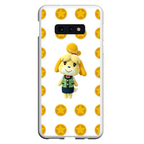 Чехол для Samsung S10E с принтом Animal crossing - Isabelle в Санкт-Петербурге, Силикон | Область печати: задняя сторона чехла, без боковых панелей | animal crossing | isabelle | детский | желтый | игра | изабелла | изабель | компьютерный | кроссинг | монеты | персонаж | подарок | узор | энимал кросинг