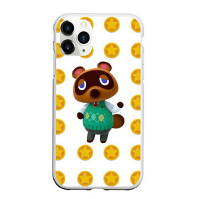 Чехол для iPhone 11 Pro Max матовый с принтом Animal crossing - Nook в Санкт-Петербурге, Силикон |  | Тематика изображения на принте: animal crossing | nook | детский | желтый | игра | компьютерный | кроссинг | монеты | нок | нук | персонаж | подарок | том нук | узор | энимал кросинг