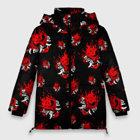 Женская зимняя куртка 3D с принтом SAMURAI 2077 PATTERN в Санкт-Петербурге, верх — 100% полиэстер; подкладка — 100% полиэстер; утеплитель — 100% полиэстер | длина ниже бедра, силуэт Оверсайз. Есть воротник-стойка, отстегивающийся капюшон и ветрозащитная планка. 

Боковые карманы с листочкой на кнопках и внутренний карман на молнии | 2019 | cd project red | cyberpunk 2077 | cyberpunk fashion | hacker | keanu reeves | maelstrom | militech | night city | quadra | samurai | samurai cyberpunk 2077 | sci fi | trauma team | v | ви | киану ривз | киберпанк 2077 | логотип | роб