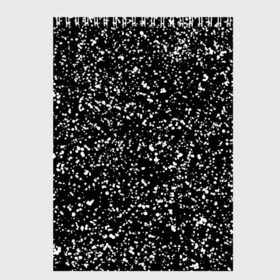Скетчбук с принтом Черно- белое в Санкт-Петербурге, 100% бумага
 | 48 листов, плотность листов — 100 г/м2, плотность картонной обложки — 250 г/м2. Листы скреплены сверху удобной пружинной спиралью | капли | краска | кружочки | минимализм | точки