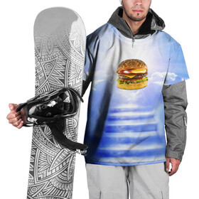 Накидка на куртку 3D с принтом Райский бургер в Санкт-Петербурге, 100% полиэстер |  | Тематика изображения на принте: food | hamburger | hot dog | ангел | блики | булка | булочка | бургер | бутерброд | вкусняшки | гамбургер | еда | котлета | лестница | лучи | небесный | небо | обжора | облака | пейзаж | природа | рай | сендвич