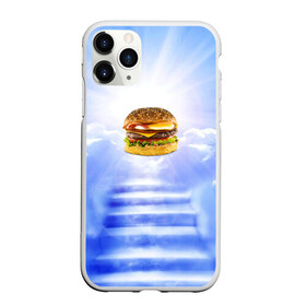 Чехол для iPhone 11 Pro матовый с принтом Райский бургер в Санкт-Петербурге, Силикон |  | Тематика изображения на принте: food | hamburger | hot dog | ангел | блики | булка | булочка | бургер | бутерброд | вкусняшки | гамбургер | еда | котлета | лестница | лучи | небесный | небо | обжора | облака | пейзаж | природа | рай | сендвич