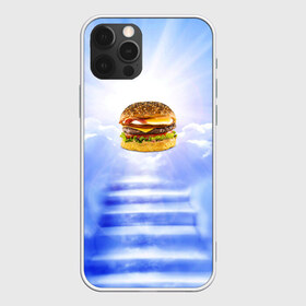 Чехол для iPhone 12 Pro Max с принтом Райский бургер в Санкт-Петербурге, Силикон |  | Тематика изображения на принте: food | hamburger | hot dog | ангел | блики | булка | булочка | бургер | бутерброд | вкусняшки | гамбургер | еда | котлета | лестница | лучи | небесный | небо | обжора | облака | пейзаж | природа | рай | сендвич