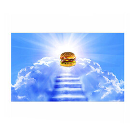 Бумага для упаковки 3D с принтом Райский бургер в Санкт-Петербурге, пластик и полированная сталь | круглая форма, металлическое крепление в виде кольца | food | hamburger | hot dog | ангел | блики | булка | булочка | бургер | бутерброд | вкусняшки | гамбургер | еда | котлета | лестница | лучи | небесный | небо | обжора | облака | пейзаж | природа | рай | сендвич