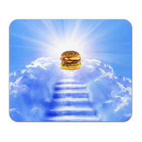 Коврик для мышки прямоугольный с принтом Райский бургер в Санкт-Петербурге, натуральный каучук | размер 230 х 185 мм; запечатка лицевой стороны | food | hamburger | hot dog | ангел | блики | булка | булочка | бургер | бутерброд | вкусняшки | гамбургер | еда | котлета | лестница | лучи | небесный | небо | обжора | облака | пейзаж | природа | рай | сендвич
