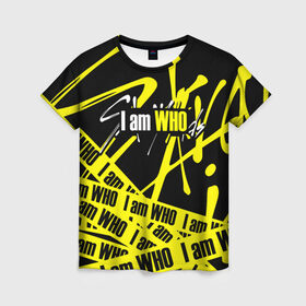 Женская футболка 3D с принтом STRAY KIDS в Санкт-Петербурге, 100% полиэфир ( синтетическое хлопкоподобное полотно) | прямой крой, круглый вырез горловины, длина до линии бедер | bang chan | changbin | felix | han | hyunjin | i.n. | k pop | lee know | seungmin | skz | stray kids | идолы | к поп