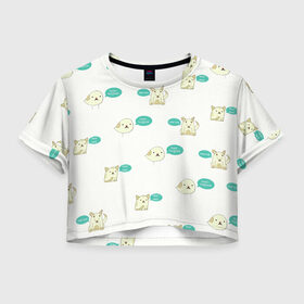 Женская футболка Crop-top 3D с принтом Чык-чырык в Санкт-Петербурге, 100% полиэстер | круглая горловина, длина футболки до линии талии, рукава с отворотами | голоса | животных | звуки | республики беларусь | чык чырык