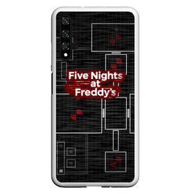 Чехол для Honor 20 с принтом Five Nights At Freddy в Санкт-Петербурге, Силикон | Область печати: задняя сторона чехла, без боковых панелей | 5 ночей с фредди | five nights at freddys | fnaf | игра | игрок | книга | логотип | пиццерия | подарок | страшилка | схема | фнаф | фредди