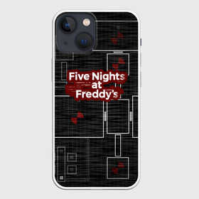 Чехол для iPhone 13 mini с принтом Five Nights At Freddy в Санкт-Петербурге,  |  | 5 ночей с фредди | five nights at freddys | fnaf | игра | игрок | книга | логотип | пиццерия | подарок | страшилка | схема | фнаф | фредди