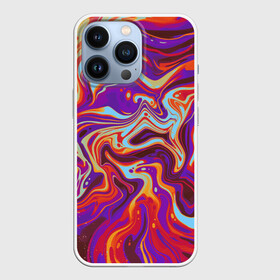 Чехол для iPhone 13 Pro с принтом colorful waves в Санкт-Петербурге,  |  | abstract | colors | paint | pattern | violet | waves | абстракция | волны | краска | цветной