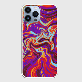 Чехол для iPhone 13 Pro Max с принтом colorful waves в Санкт-Петербурге,  |  | abstract | colors | paint | pattern | violet | waves | абстракция | волны | краска | цветной