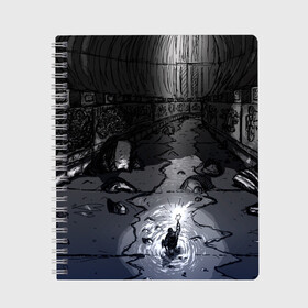 Тетрадь с принтом Lovecraft Лавкрафт в Санкт-Петербурге, 100% бумага | 48 листов, плотность листов — 60 г/м2, плотность картонной обложки — 250 г/м2. Листы скреплены сбоку удобной пружинной спиралью. Уголки страниц и обложки скругленные. Цвет линий — светло-серый
 | Тематика изображения на принте: lovecraft | говард филлипс лавкрафт | ктулху | лавкрафт | филлипс лавкрафт